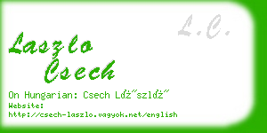 laszlo csech business card